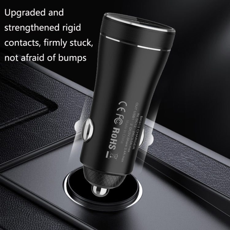 QIAKEY BK928 Dual Ports Fast Charge Car Charger - Car Charger by QIAKEY | Online Shopping South Africa | PMC Jewellery | Buy Now Pay Later Mobicred