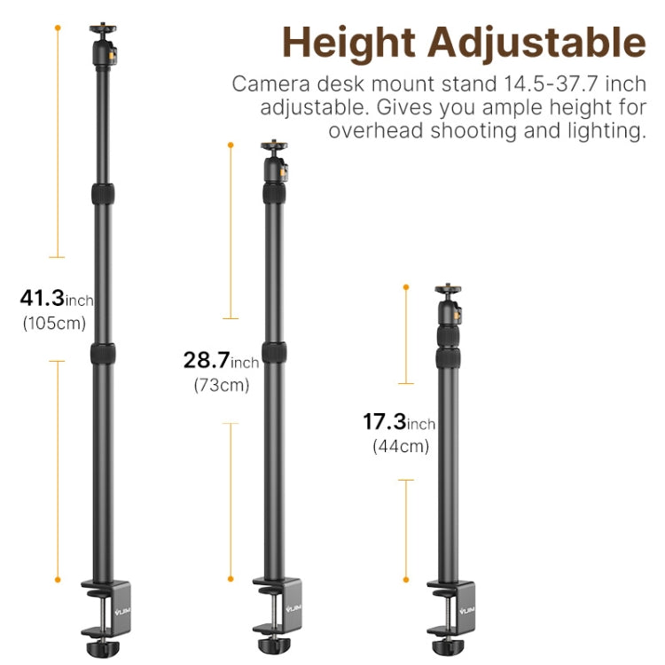 Ulanzi  Vijim LS02  Live Desktop Extension Arm Light Stand  For Ring Light DSLR Camera - free shipping - PMC Jewellery - Order now!