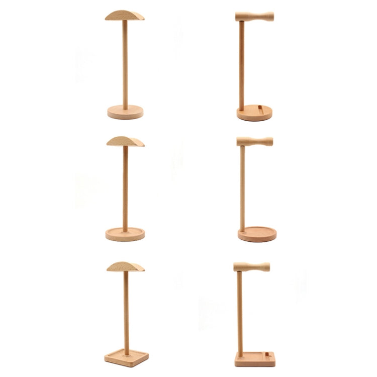 AM-EJZJ001 Desktop Solid Wood Headset Display Stand, Style: F - Anti-lost & Holder by PMC TechLife | Online Shopping South Africa | PMC TechLife