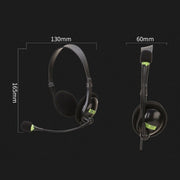 Head-Mounted Wired Headset With Microphone, Style: GAE-440 A