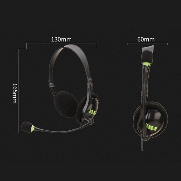 Head-Mounted Wired Headset With Microphone, Style: GAE-440 A