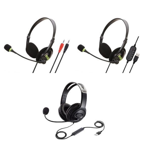 Head-Mounted Wired Headset With Microphone, Style: GAE-440 B