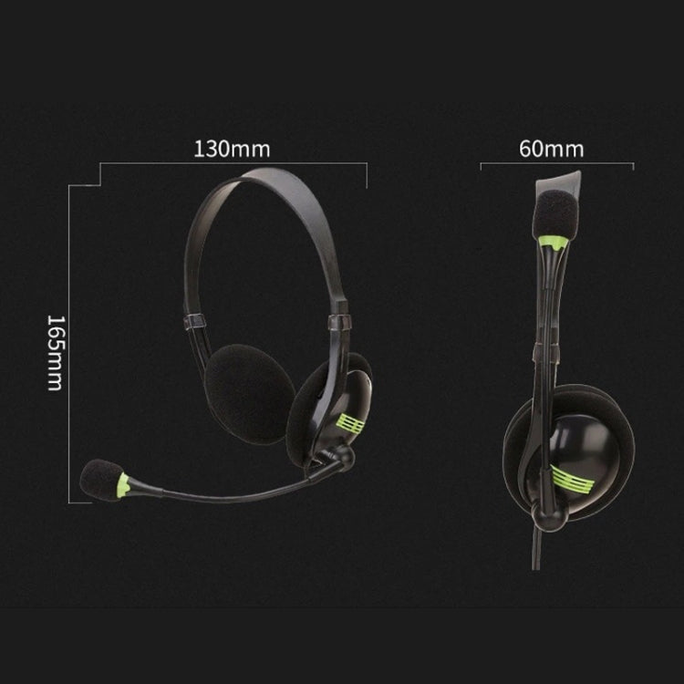 Head-Mounted Wired Headset With Microphone, Style: GAE-440 B