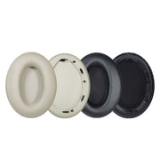 2 PCS Leather Headset Earmuffs for Sony 1000XM4 Black with Snap