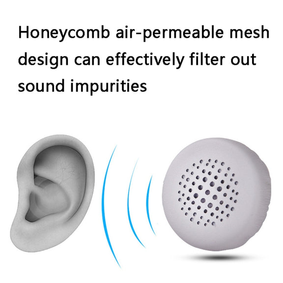 2 PCS Headset Honeycomb Earmuffs for Jabra Evolve 20se / 30II / 40 / 65+ / 75+(Gray)