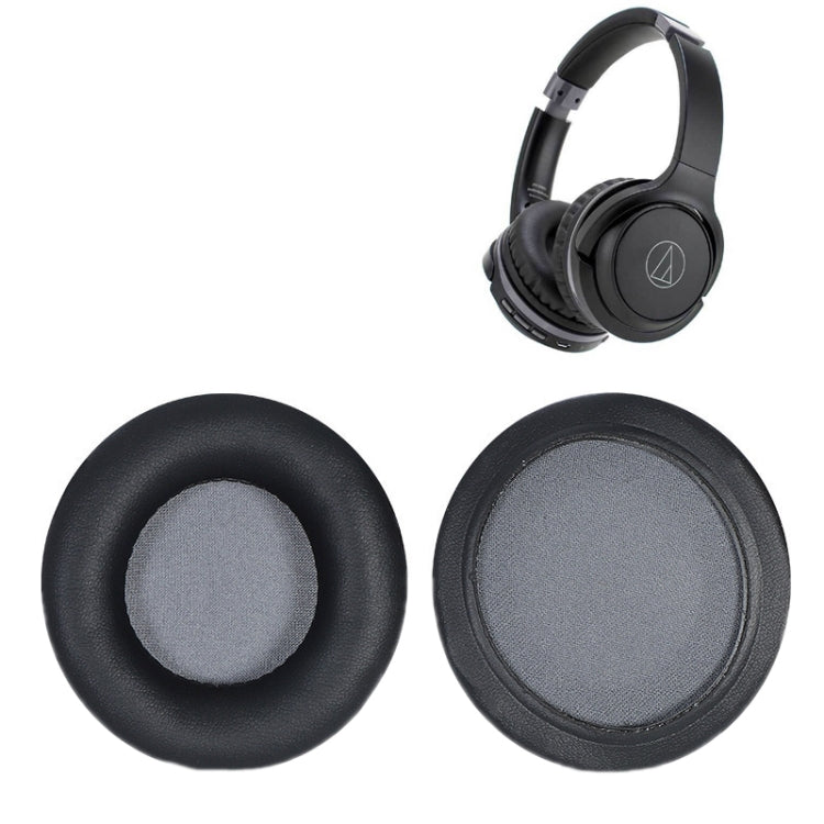 1 Pair Headset Sponge Earmuffs for Audio-Technica ATH-S200BT(Black+Red)