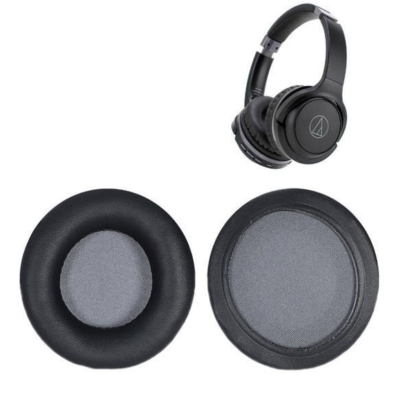 1 Pair Headset Sponge Earmuffs for Audio-Technica ATH-S200BT(White+Gray)