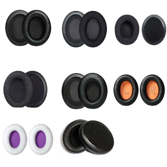 2pcs Headset Earmuffs For Kingston HyperX Cloud II / Silver / Alpha / Flight / Stinger, Color: Black Splicing
