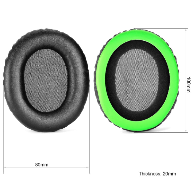 1 Pair Headset Earmuffs For Kingston HyperX Cloud II / Silver / Alpha / Flight / Stinger, Colour: Black Lambskin