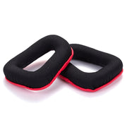 2 PCS Headset Sponge Earmuffs for Logitech G35 / G930 / G430 / F450(Black+Red)