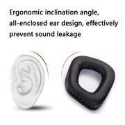 2 PCS Headset Sponge Earmuffs for Logitech G35 / G930 / G430 / F450(Black+Red)