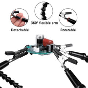 Y4BK-XS Universal Arm Clip-On Base Four-Claw Soldering Station(Black)