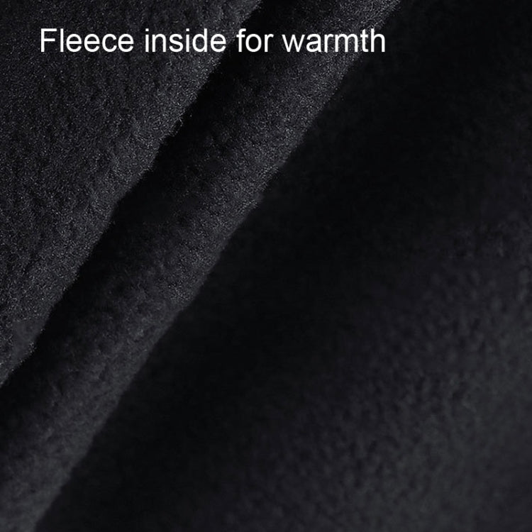 Outdoor Sports Riding Warm Gloves Touch Screen Fingerless Fishing Gloves, Size: L(Black)