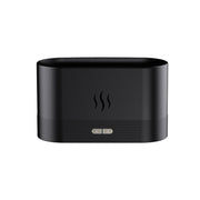 Flame Aroma Diffuser Night Light Humidifier(Black)