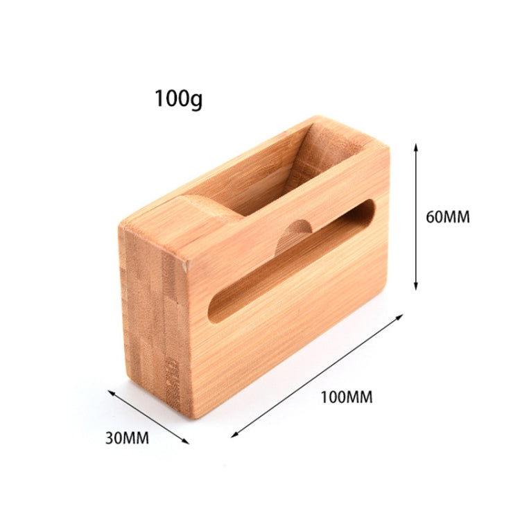 2 PCS GB050 Mobile Phone Stand Bamboo Loudspeaker