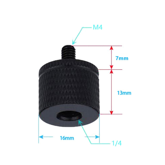 4 PCS Screw Adapter A18 1/4 Female to M4 Male Screw
