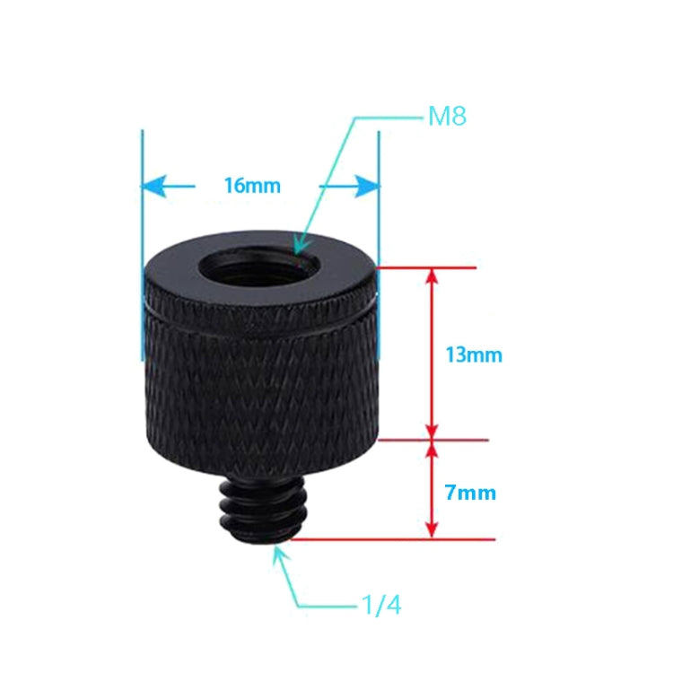 4 PCS Screw Adapter A32 M8 Female to 1/4 Male Screw - free shipping - PMC Jewellery - Order now!