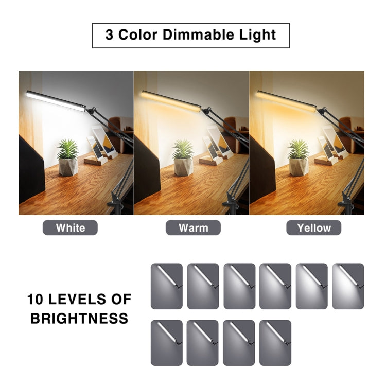 Telescopic Folding USB LED Eye Protection Desk Lamp -  by PMC TechLife | Online Shopping South Africa | PMC TechLife