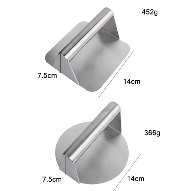 304 Stainless Steel Hamburger Manual Meat Press, Specification: Circular - Gadgets by PMC TechLife | Online Shopping South Africa | PMC TechLife