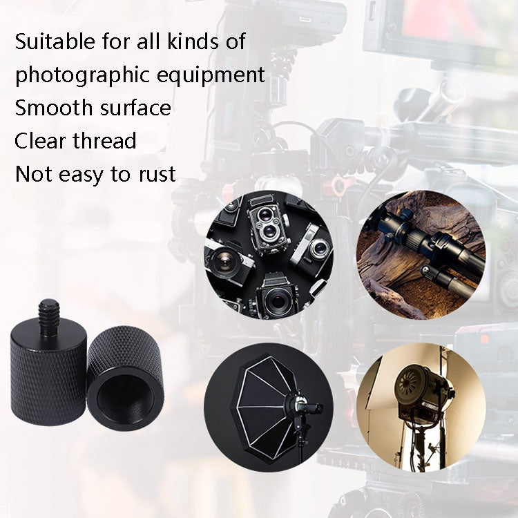 2 PCS Microphone Adapter Screw F10 5/8-27  Female to 3/8 Male Screw