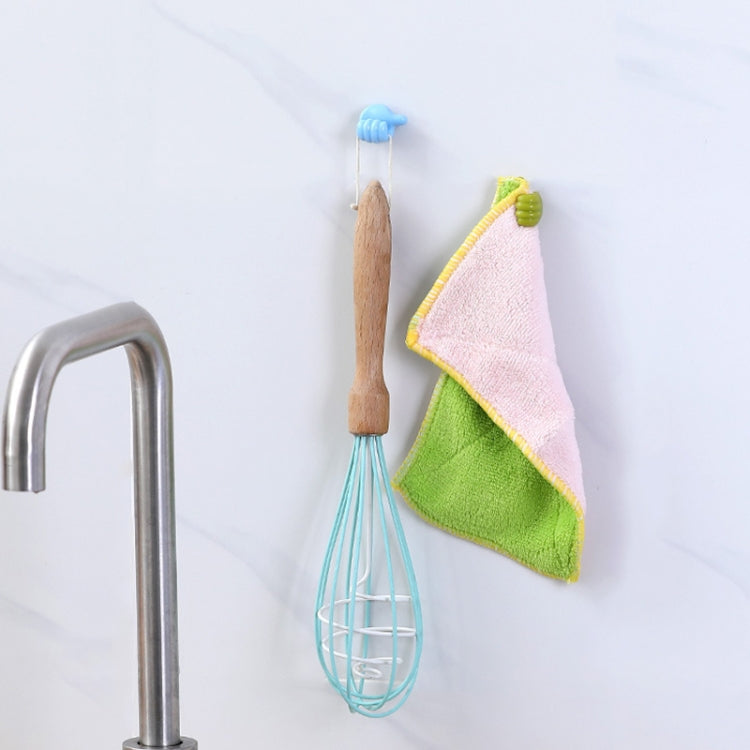 10 PCS Handy Holder Cable Organizer Household Convenience Clip(Yellow)