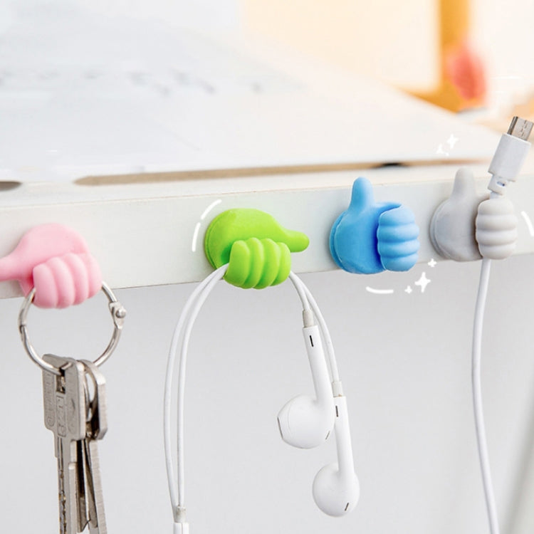 10 PCS Handy Holder Cable Organizer Household Convenience Clip(Yellow)
