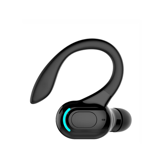 F8 Bluetooth 5.1 Ear-Mounted Stereo Wireless Sports Earphone(Black)
