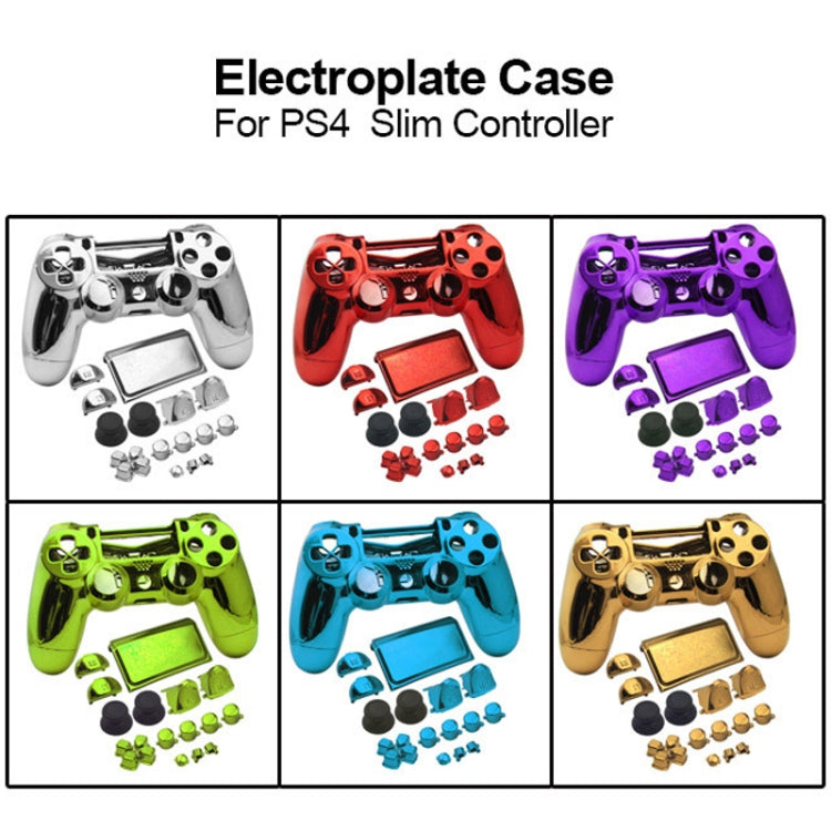 Electroplated Protective Case For PS4 Slim(Purple) - Cases by PMC TechLife | Online Shopping South Africa | PMC TechLife