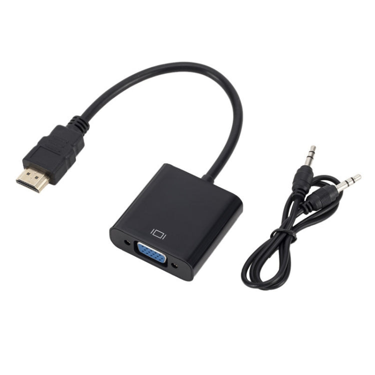 ZHQ008 HD HDMI To VGA Converter with Audio(Black) - Converter by PMC TechLife | Online Shopping South Africa | PMC TechLife