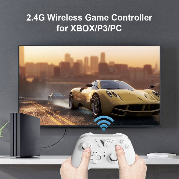 M-1 2.4G Wireless Drive-Free Gamepad For XBOX ONE / PS3 / PC(White) - Gamepad by PMC TechLife | Online Shopping South Africa | PMC TechLife