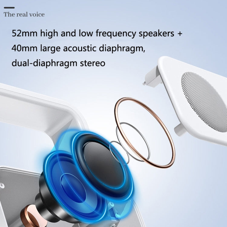 WH-J08 Home Portable Mini Bluetooth Speaker with Night Light Clock Style