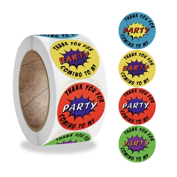 Floral Heart-shaped Thank You Sticker Wedding Decoration Label, Size: 2.5cm / 1 inch(A-196) - Sticker & Tags by PMC TechLife | Online Shopping South Africa | PMC TechLife