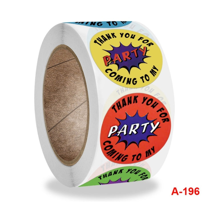 Floral Heart-shaped Thank You Sticker Wedding Decoration Label, Size: 2.5cm / 1 inch(A-196) - Sticker & Tags by PMC TechLife | Online Shopping South Africa | PMC TechLife