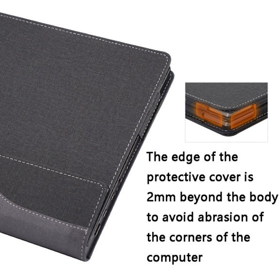 PU Leather Laptop Case For HP Spectre X360 13-AW 13.3(Blue)