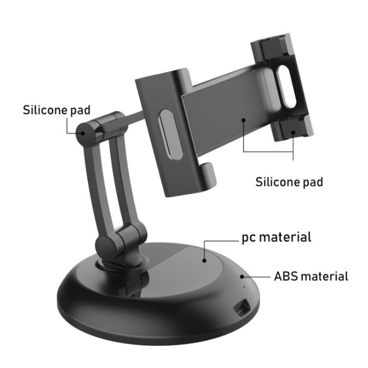 PB-45S Desktop Foldable Stand, For 5-12.9 Inch Mobile Phone/Tablet(Black) - Desktop Holder by PMC TechLife | Online Shopping South Africa | PMC TechLife