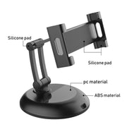 PB-45S Desktop Foldable Stand, For 5-12.9 Inch Mobile Phone/Tablet(Silver)