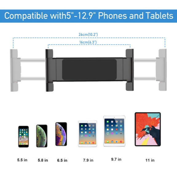 PB-45S Desktop Foldable Stand, For 5-12.9 Inch Mobile Phone/Tablet(Silver)