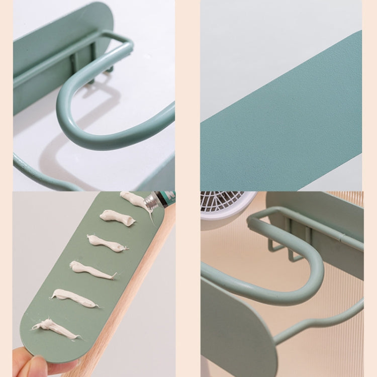 Bathroom Hair Dryer No Punching Iron Hanger(Black) - Hook by PMC TechLife | Online Shopping South Africa | PMC TechLife | Buy Now Pay Later Mobicred