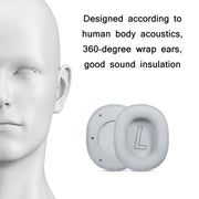 1 Pair Sponge Headset Cover For Edifier Hecate G2(Gray-Protein Skin)