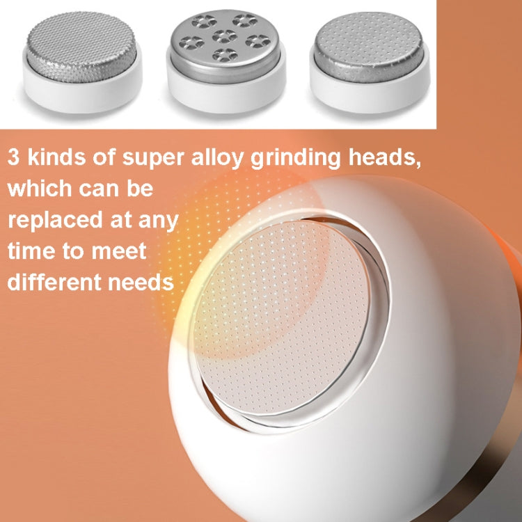 J001 Rechargeable Electric Foot Sharpener Exfoliating Pedicure(White)