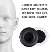 1 Pair Protein Skin Sponge Earphone Cover For Beyerdynamic T51P/T50P/T51I(Black)