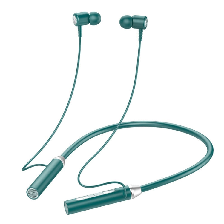 BT-63 Wireless Bluetooth Neck-mounted Magnetic Headphone(Green) - Neck-mounted Earphone by PMC TechLife | Online Shopping South Africa | PMC TechLife