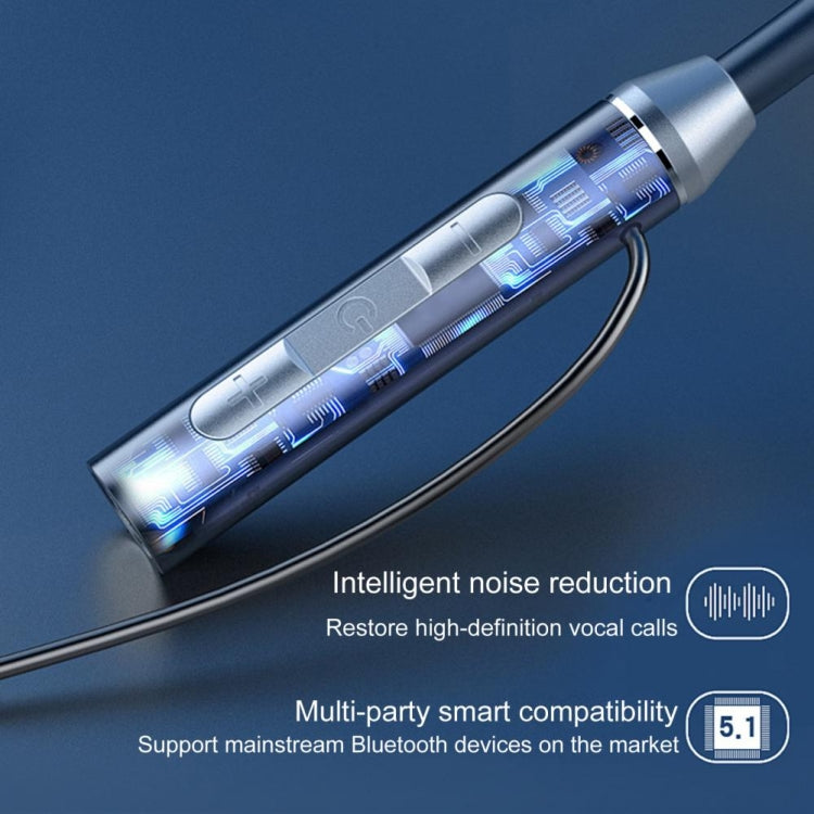 BT-63 Wireless Bluetooth Neck-mounted Magnetic Headphone(Black) - Neck-mounted Earphone by PMC TechLife | Online Shopping South Africa | PMC TechLife