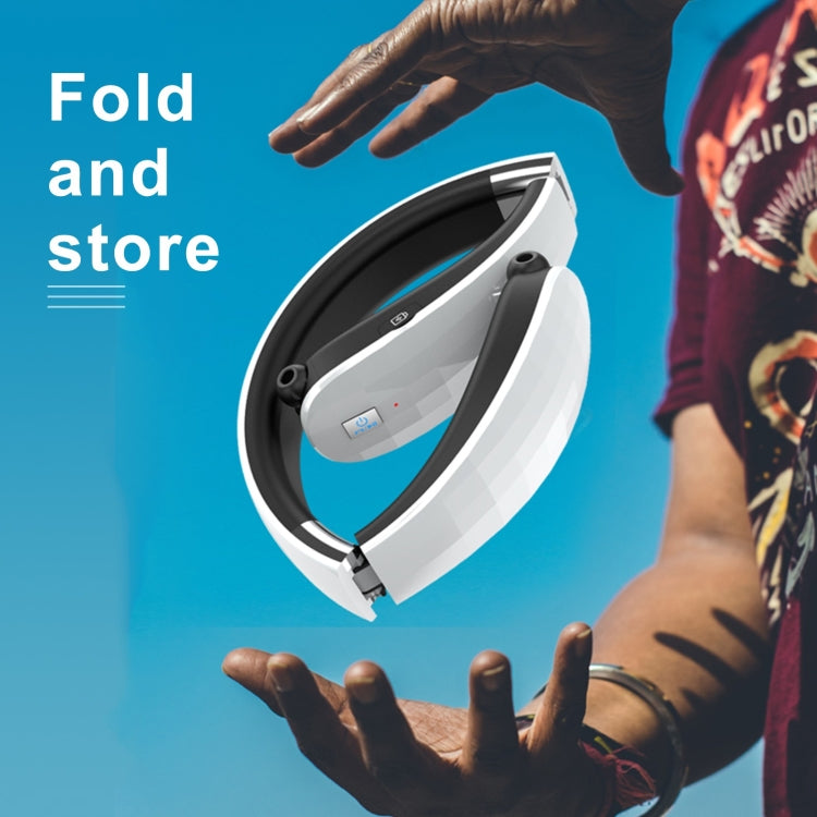 Telescopic Neck-Mounted Folding Bluetooth Earphone(Black) - Neck-mounted Earphone by PMC TechLife | Online Shopping South Africa | PMC TechLife