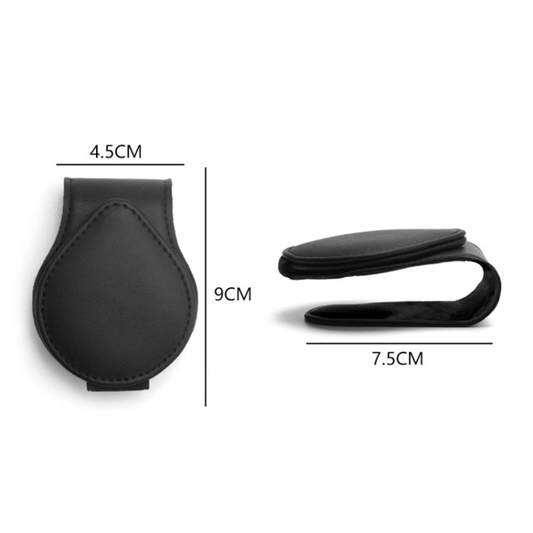 Car Sun Visor Glasses Clip Ticket Storage Clip(Black) - Sunglasses & Glasses Clips by PMC TechLife | Online Shopping South Africa | PMC TechLife
