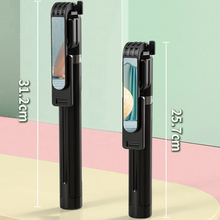 P81 1.7m Integrated Bluetooth Selfie Stick With TIKTOK Remote Control Makeup Mirror