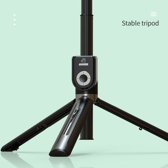 P81 1.7m Integrated Bluetooth Selfie Stick With TIKTOK Remote Control Makeup Mirror