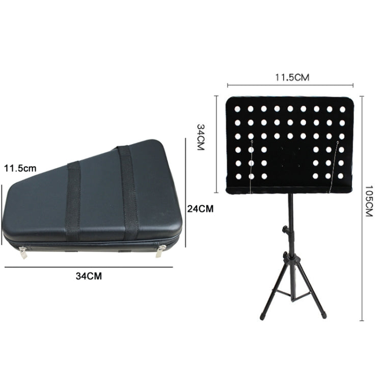JZ-35 16-Tone Double Row Carillon Orff Percussion Instrument, Color: Golden - Percussion Instruments by PMC TechLife | Online Shopping South Africa | PMC TechLife