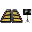 JZ-35 16-Tone Double Row Carillon Orff Percussion Instrument, Color: Golden With Shelf - Percussion Instruments by PMC TechLife | Online Shopping South Africa | PMC TechLife