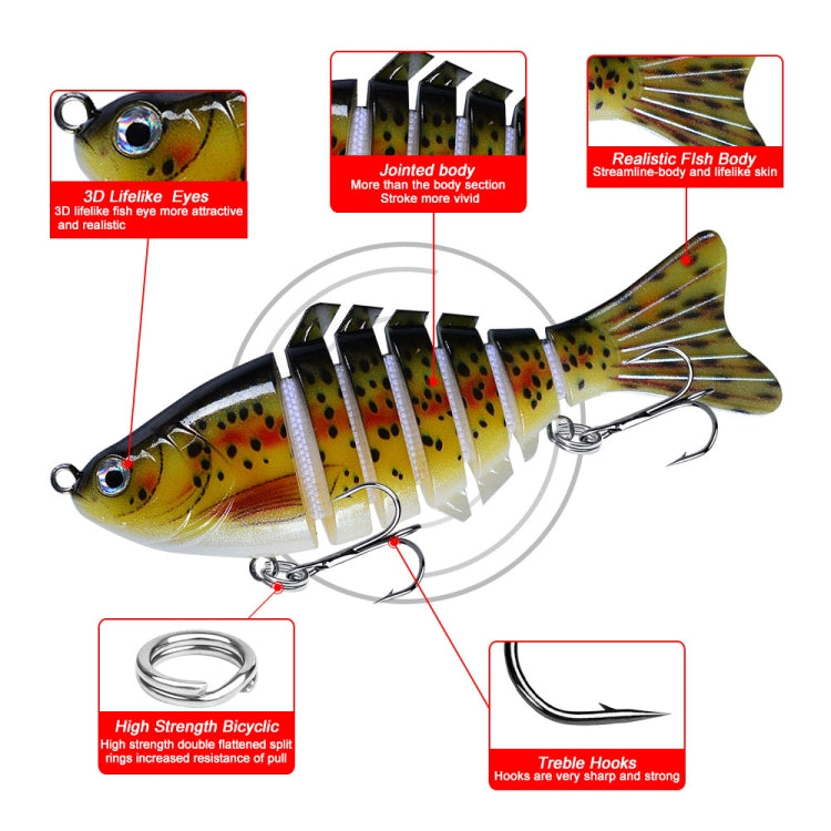 PROBEROS HS066 10cm 15.5g Sea Fishing Simulation Road Sub-Bait(A) - Fishing Lures by PMC TechLife | Online Shopping South Africa | PMC TechLife